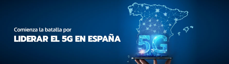 Un mapa de España señala la cobertura 5G
